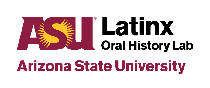 Logo for the Latin-x Oral History Lab at A-S-U