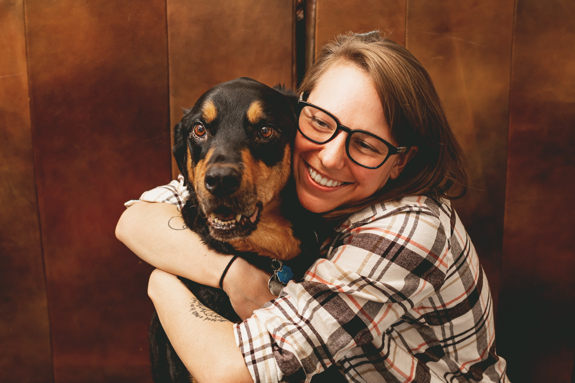 Max getting a well deserved hug around his neck from his Mom, Mara!