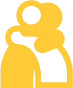 Two characters embraced in a hug